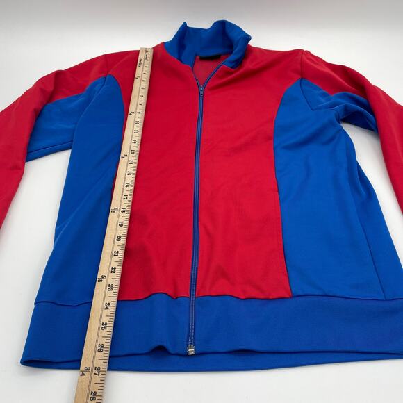 BURTON Mens Jacket Size L Blue Red Cotton Blend Lightweight Full Zip Snowboard - Picture 7 of 7